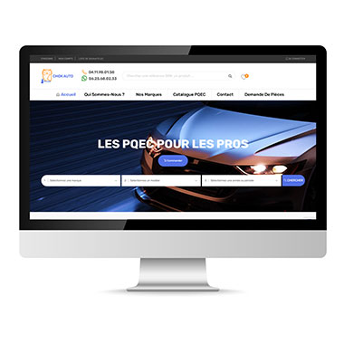 Création de site Prestashop – Réalisation Agence TAG – Exemple : Chok Auto