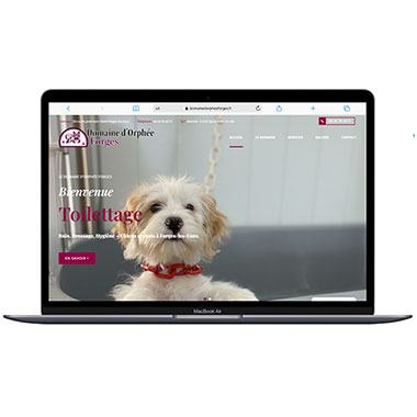 Création de site Wordpress – Réalisation Agence TAG – Exemple : Domaine d'Orphée Forges