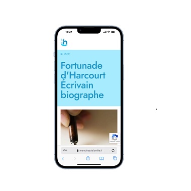 Création de site Wordpress – Réalisation Agence TAG – Exemple : Mémoires de famille